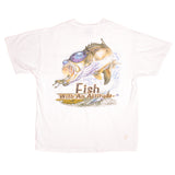 Vintage G. Loomis Fish With An Attitude Delta Pro Weight Tee Shirt 1990s Size XLarge with single stitch sleeves.