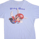 Vintage Super Mario Wing Man Delta Pro Weight Tee Shirt 2008 Size Large.