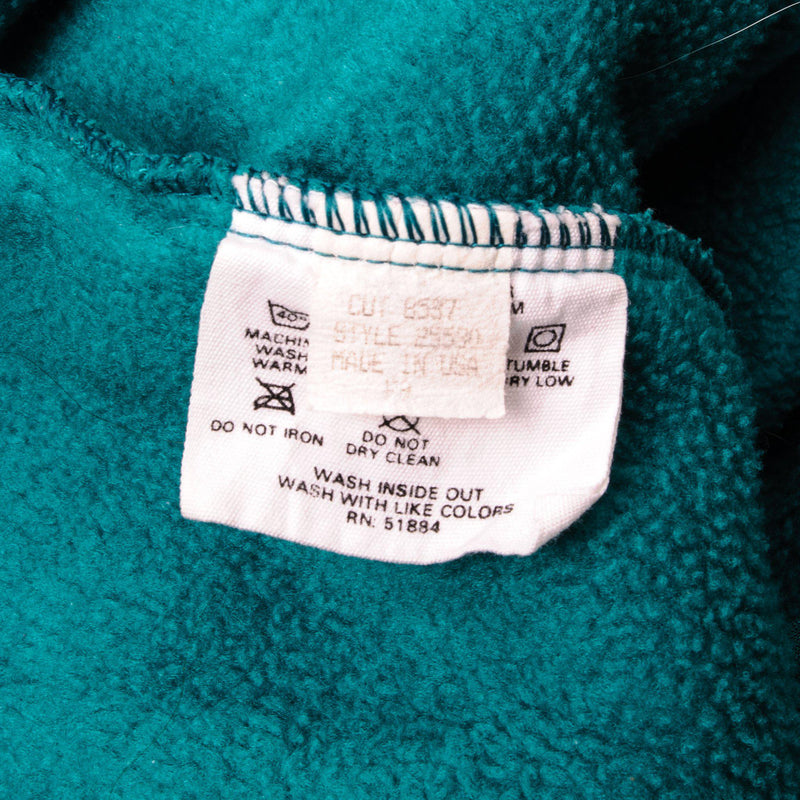 VINTAGE PATAGONIA SYNCHILLA SNAP T FLEECE PULLOVER GREEN AQUA STONE SWEATSHIRT 1990s SIZE LARGE MADE IN USA
