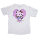 Vintage Hello Kitty Changes Tee Shirt 1996 Size XLarge Made in USA with single stitch sleeves.