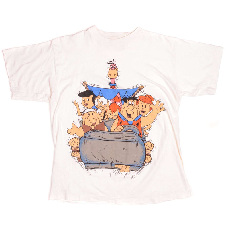 Vintage The Flintstones Tee Shirt 1990s Size Large With Single Stitch Sleeves.