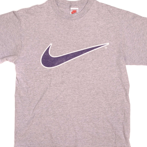 VINTAGE NIKE BIG SWOOSH TEE SHIRT 80s 90s SIZE SMALL MADE IN