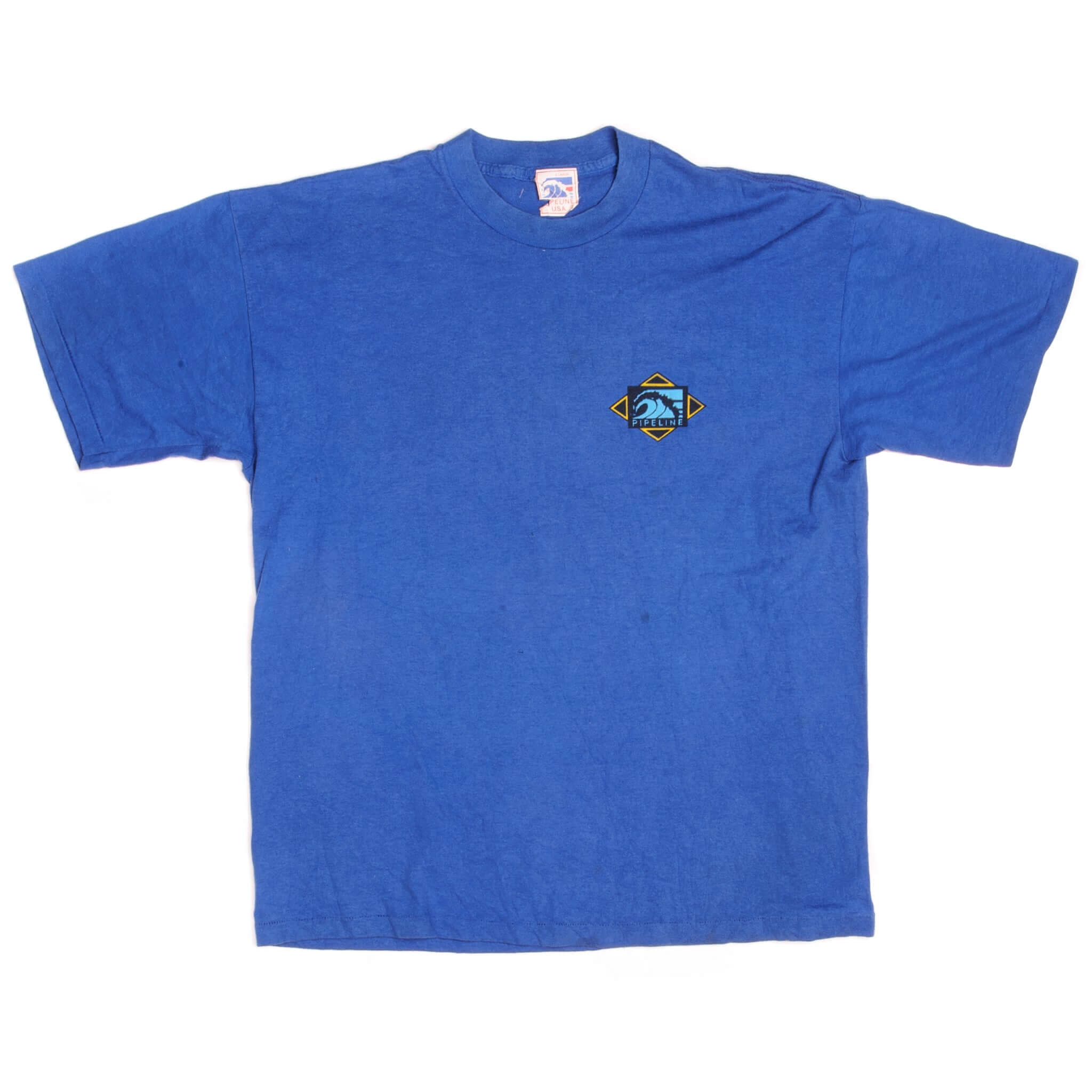 Vintage Pipeline Surf Tee Shirt Size Large Made In USA With Single Stitch Sleeves.