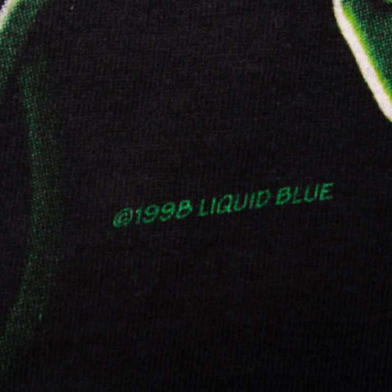 Vintage Liquid Blue Skull Tee Shirt 1998 Size XLarge