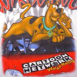 Vintage Nascar All Over Print Winning Everything Scooby Doo Cartoon Network 2000 Tee Shirt Size L