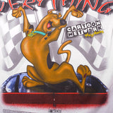 Vintage Nascar All Over Print Winning Everything Scooby Doo Cartoon Network 2000 Tee Shirt Size L