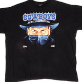 Vintage NFL Dallas Cowboys Salem Sportswear Tee Shirt 1992 Size XLarge Made In USA with single stitch sleeves.