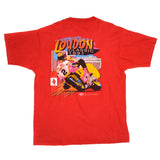 Vintage 68th Annual Loudon Classic Motocross New Hampshire International Speedway Fruit of the Loom Tee Shirt 1991 Size 2XLarge With Single Stitch Sleeves Design by Paul Buckley.