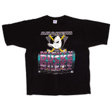 Vintage NHL Anaheim Mighty Ducks Starter & Disney Tee Shirt 1993 Size XLarge Made in USA with single stitch sleeves.