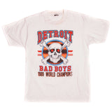 Vintage NBA Detroit Pistons aka Detroit Bad Boys World Champions Tee Shirt 1989 Size Medium Made In USA with single stitch sleeves.