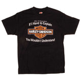 Vintage Harley Davidson "After All These Years, If I Have to Explain Harley Davidson, You Wouldn't Understand" Richmond, VA Tee Shirt 1996 Size Large.