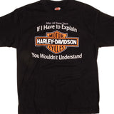 Vintage Harley Davidson "After All These Years, If I Have to Explain Harley Davidson, You Wouldn't Understand" Richmond, VA Tee Shirt 1996 Size Large.