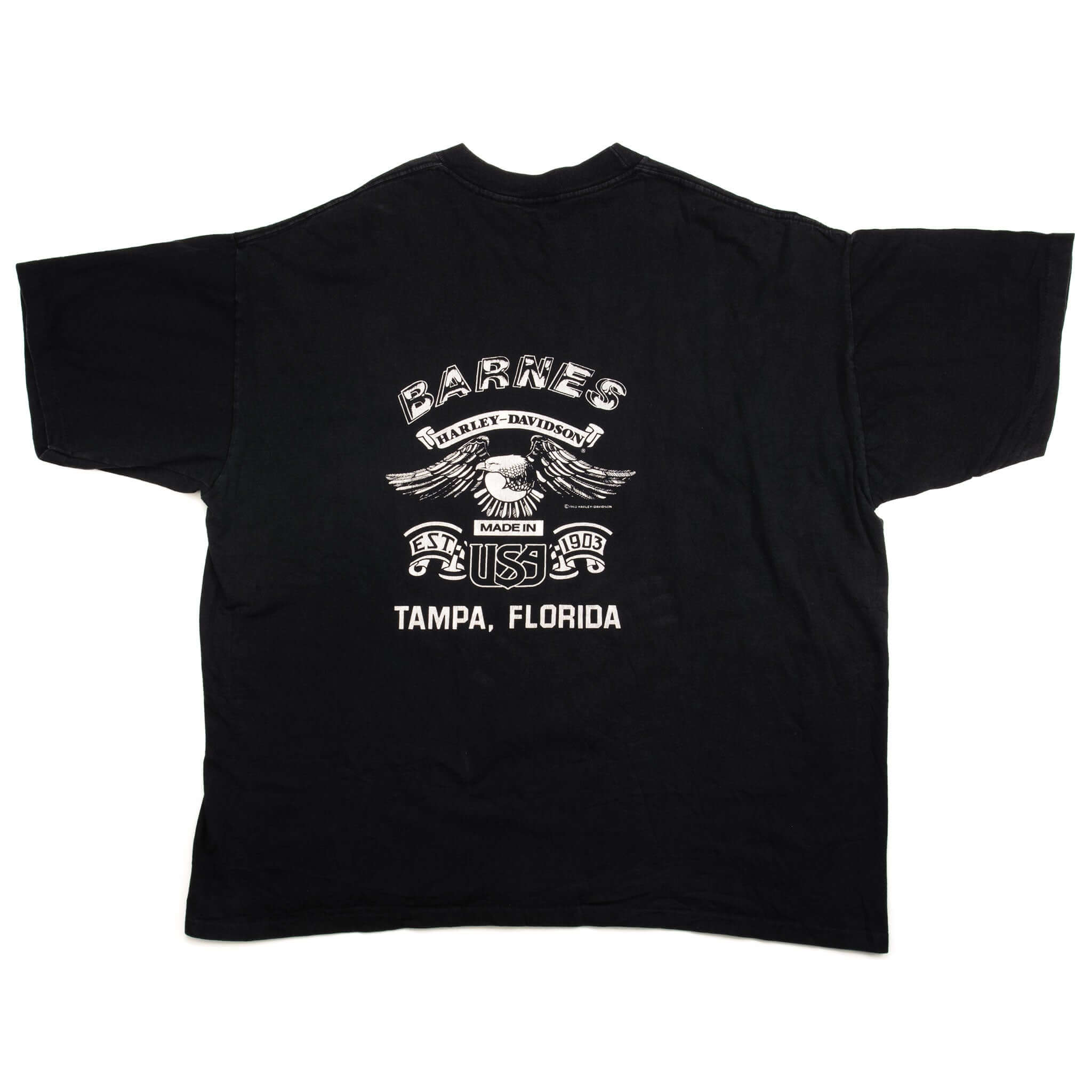 VINTAGE HARLEY DAVIDSON TEE SHIRT BY HOLOUBEK 1991 SIZE 3XL MADE IN USA