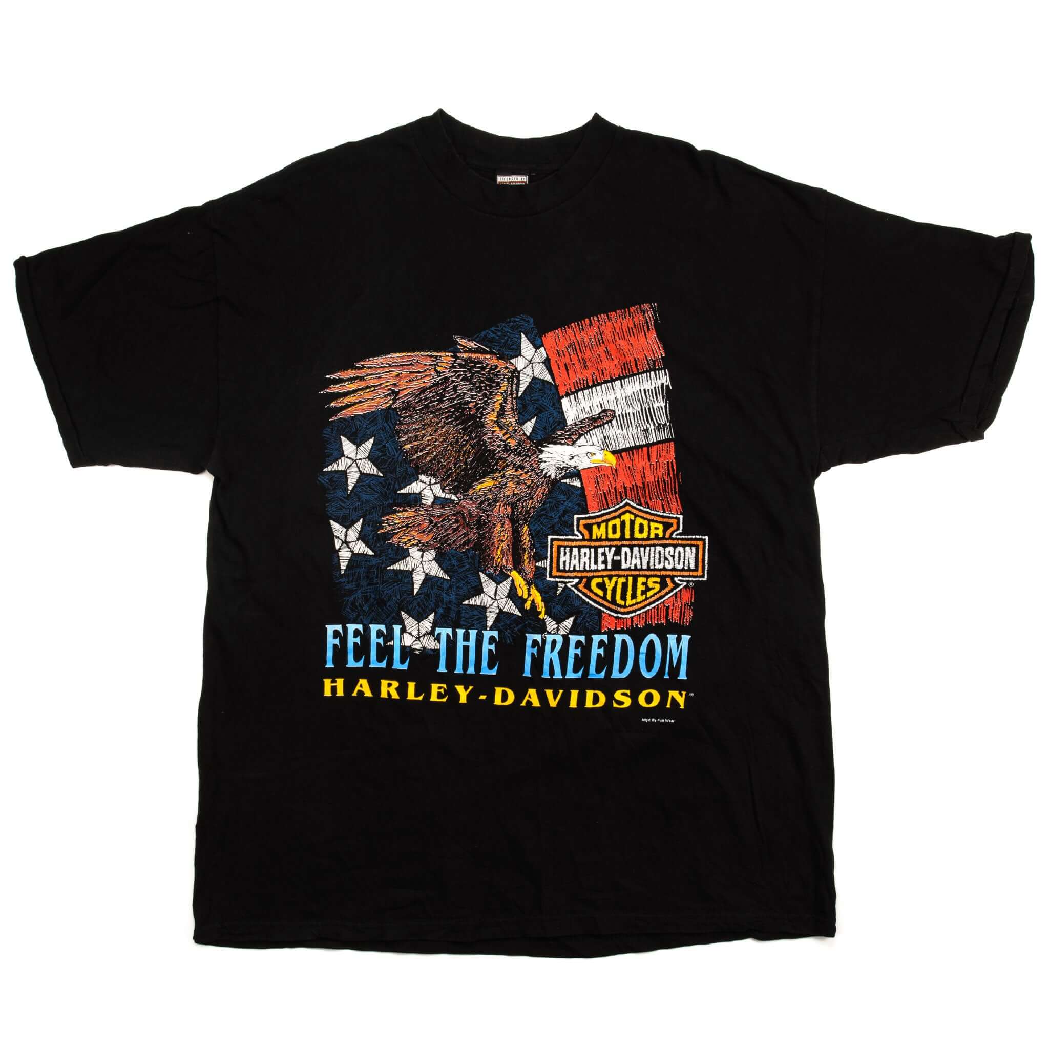 Vintage Harley Davidson Feel The Freedom Tee Shirt 90's Size XL Made In USA.