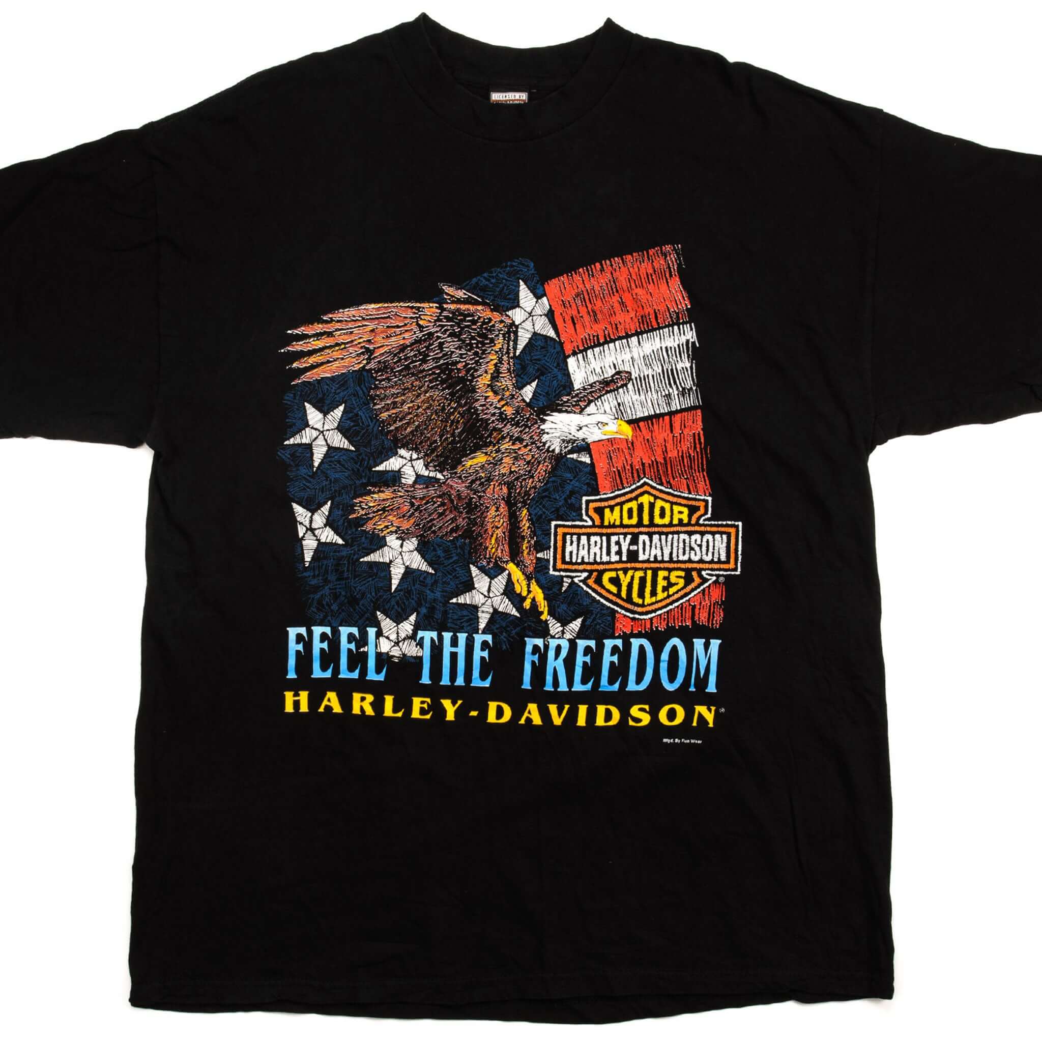Vintage Harley Davidson Feel The Freedom Tee Shirt 90's Size XL Made In USA.