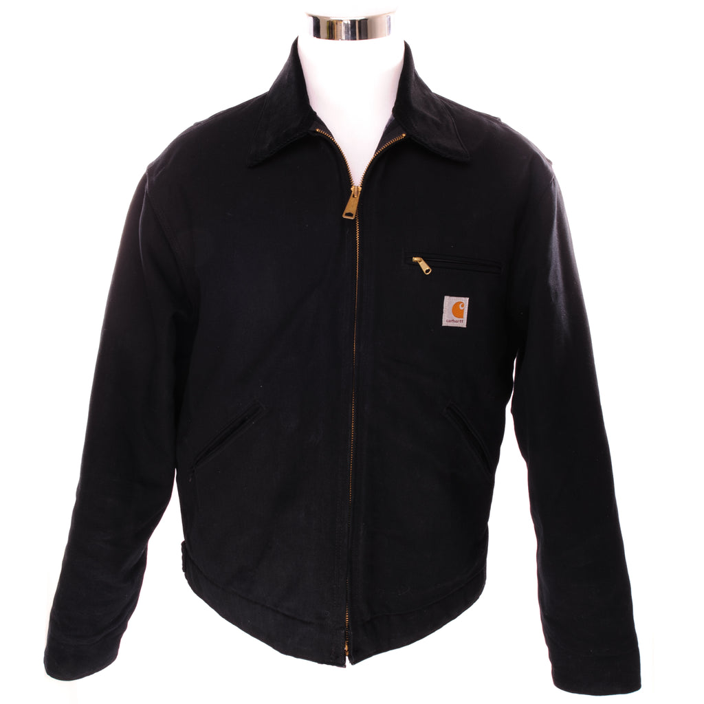 Vintage Black Carhartt Jacket Size Large Made In usa.