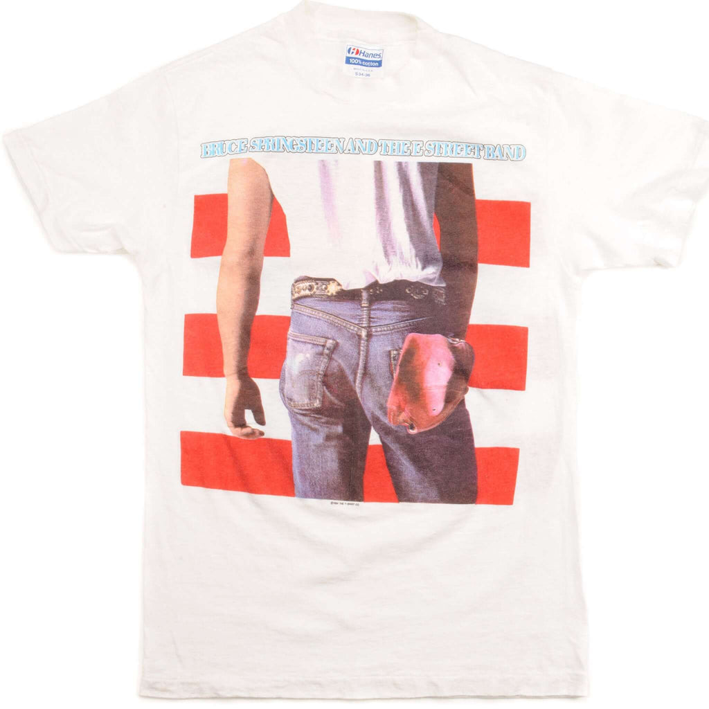 VINTAGE BRUCE SPRINGSTEEN AND THE E STREET BAND TEE SHIRT 1984 SIZE XS MADE IN USA