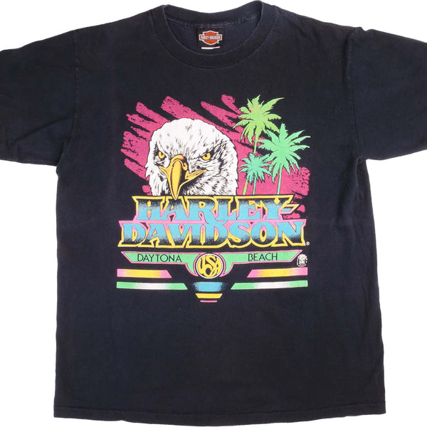 VINTAGE HARLEY DAVIDSON DAYTONA BEACH TEE SHIRT 1992 SIZE LARGE MADE IN USA