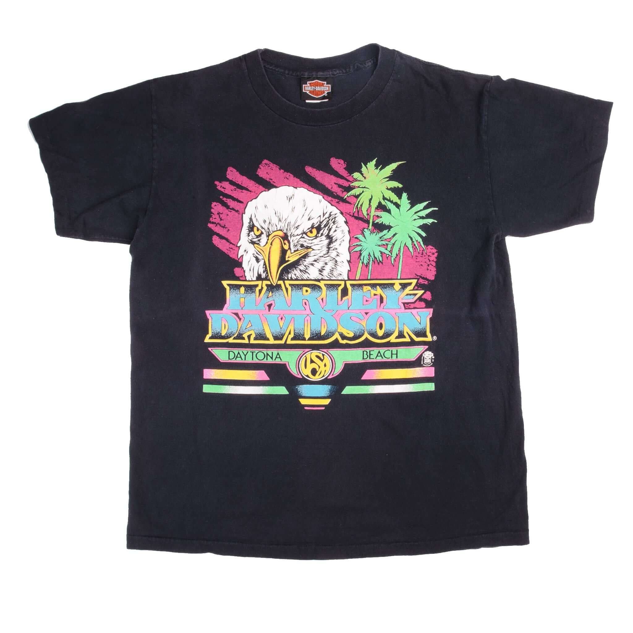 VINTAGE HARLEY DAVIDSON DAYTONA BEACH TEE SHIRT 1992 SIZE LARGE MADE IN USA