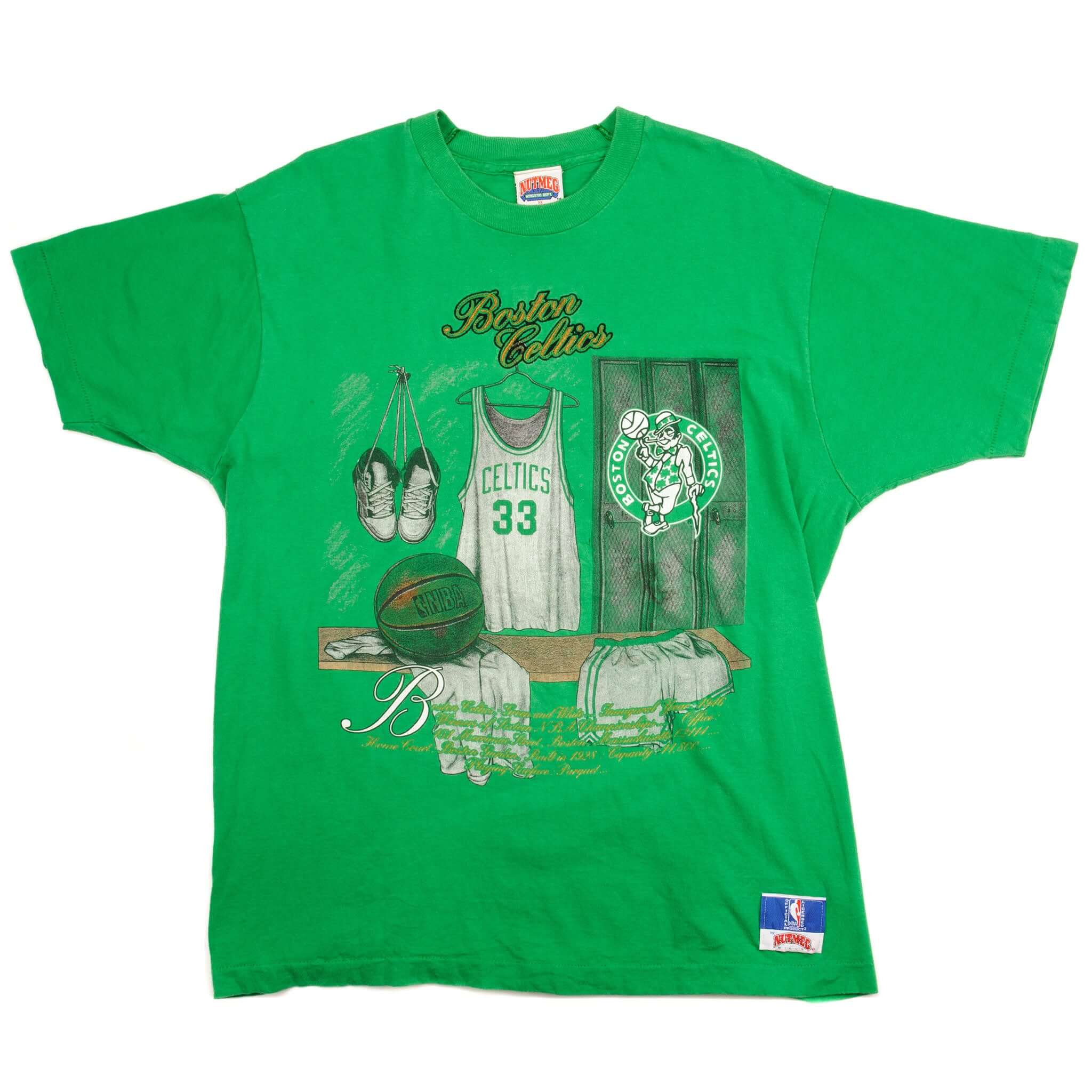 VINTAGE NBA BOSTON CELTICS TEE SHIRT SIZE XL MADE IN USA