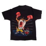 Vintage Warner Bros Looney Tunes Taz Tee Shirt 1993 Size 2XLarge With Single Stitch Sleeves.