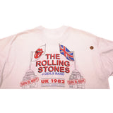 VINTAGE THE ROLLING STONES EUROPE 82 TEE SHIRT 1982 SIZE LARGE