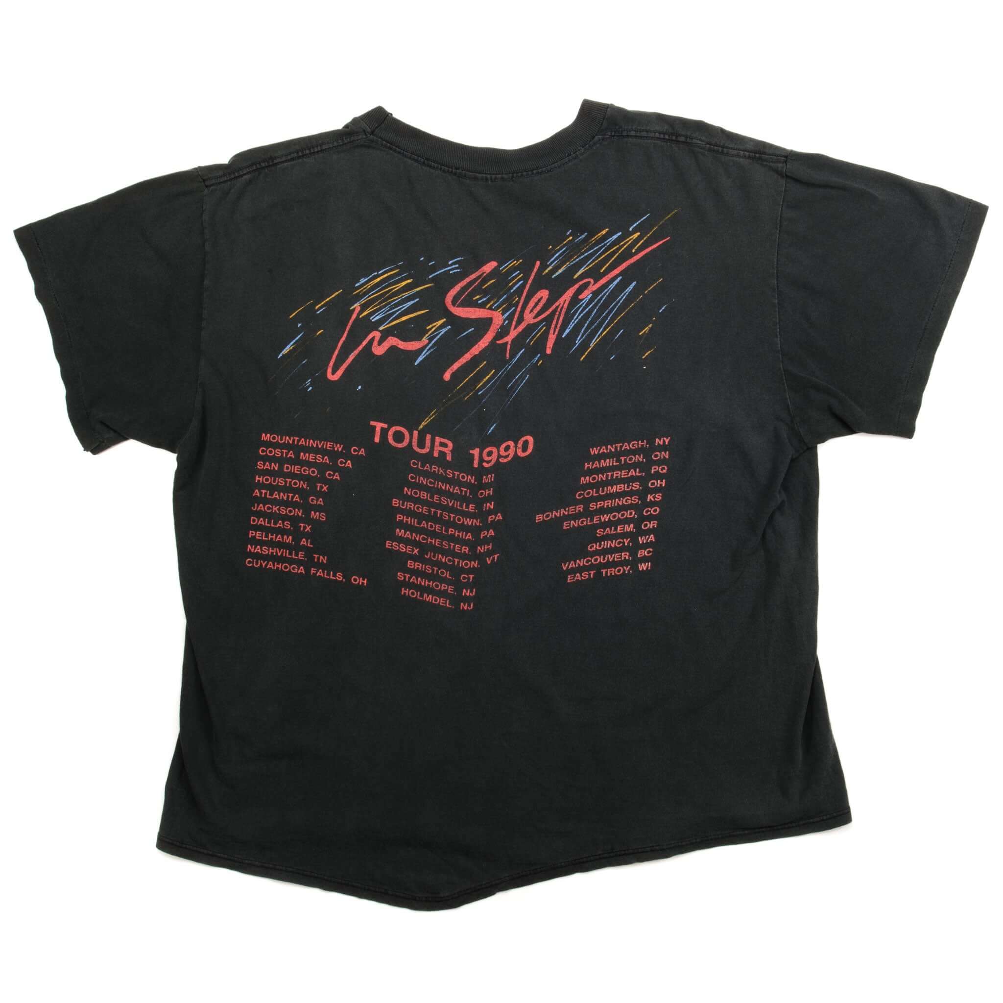 VINTAGE STEVIE RAY VAUGHAN AND DOUBLE TROUBLE TEE SHIRT 1990 SIZE XL MADE IN USA