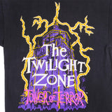 Vintage Disney The Twilight Zone Tower Of Terror Tee Shirt 1990S Size L With Single Stitch Sleeves Made In USA