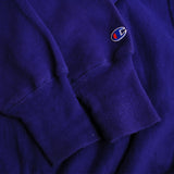Vintage Blue Champion Small Logo Reverse Weave Sweater 90S Size 2XLarge. Made In USA.