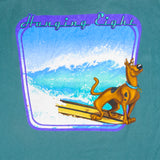Vintage Surfing Scooby-Doo "Hanging Eight". Tee Shirt 00's Size XLarge. Made In USA