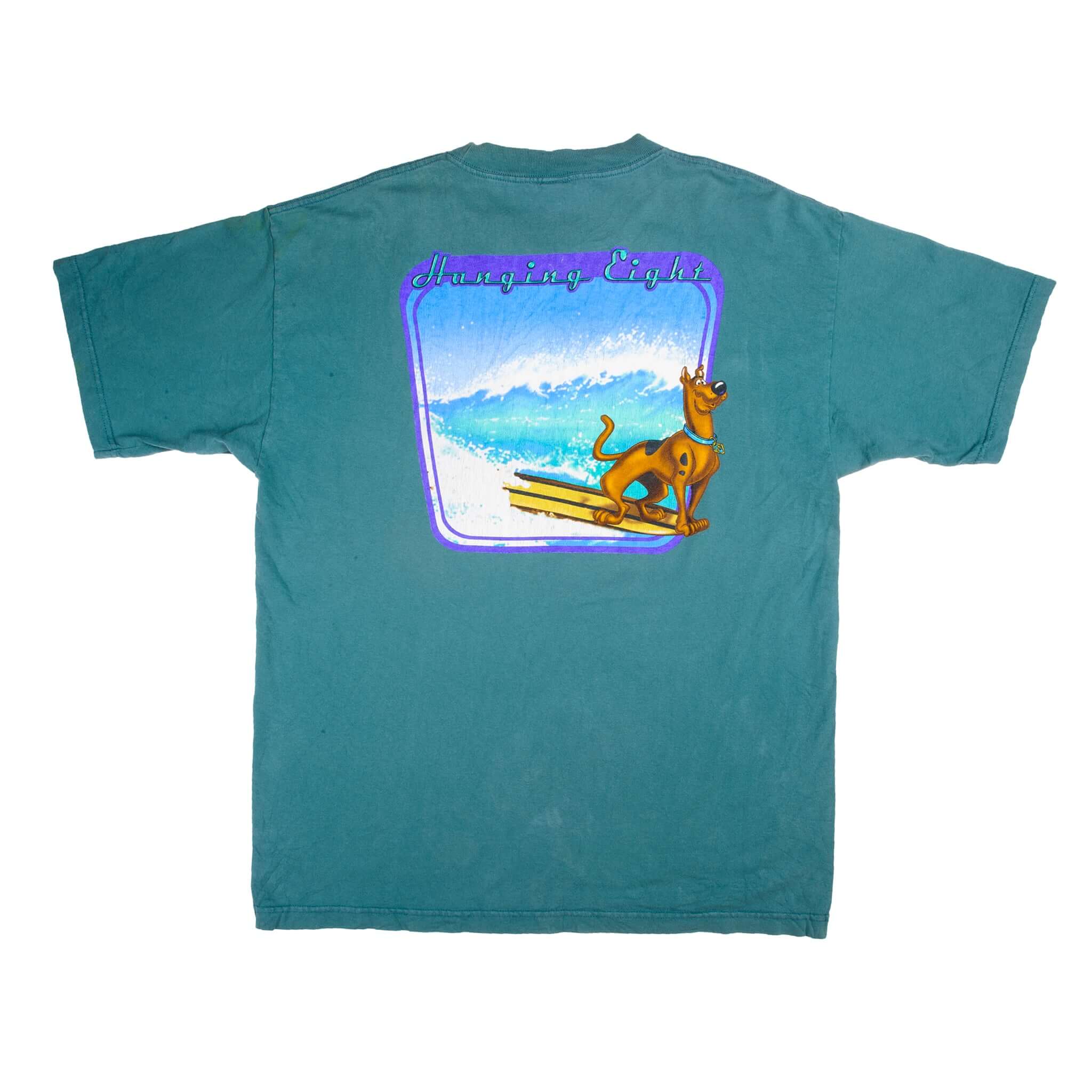 Vintage Surfing Scooby-Doo "Hanging Eight". Tee Shirt 00's Size XLarge. Made In USA