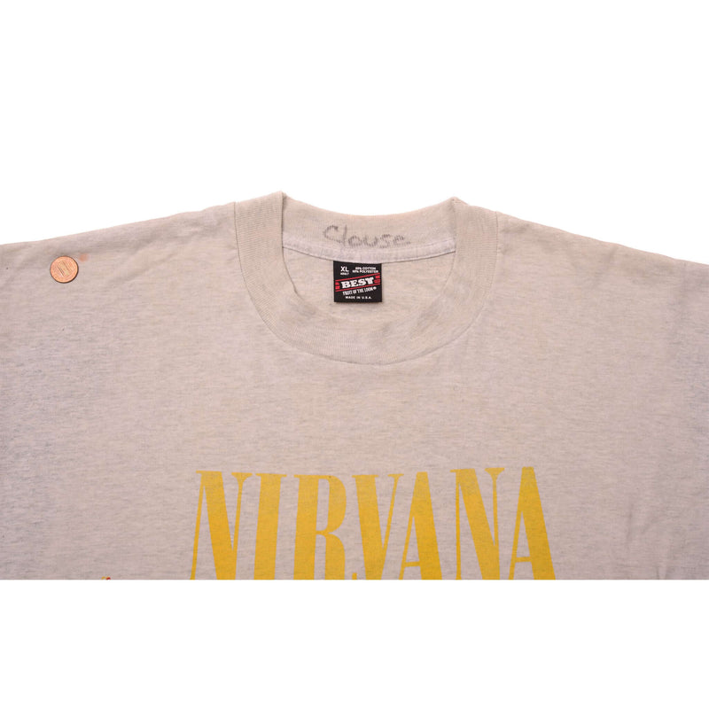 VINTAGE NIRVANA "IN UTERO" TEE SHIRT 1994 SIZE XL MADE IN USA