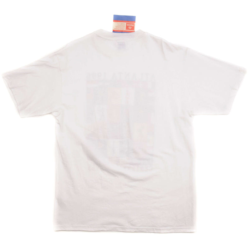 VINTAGE OLYMPIC GAMES TEE SHIRT ATLANTA 1996 SIZE LARGE MADE IN USA DEADSTOCK