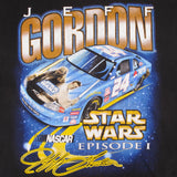 Vintage Nascar Jeff Gordon 24 Star Wars Episode 1 Phantom Menace Tee Shirt 1999 Size L.
