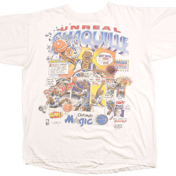 VINTAGE NBA ORLANDO MAGIC SHAQUILLE O'NEAL CARICATURE TEE SHIRT 1993 SIZE XL