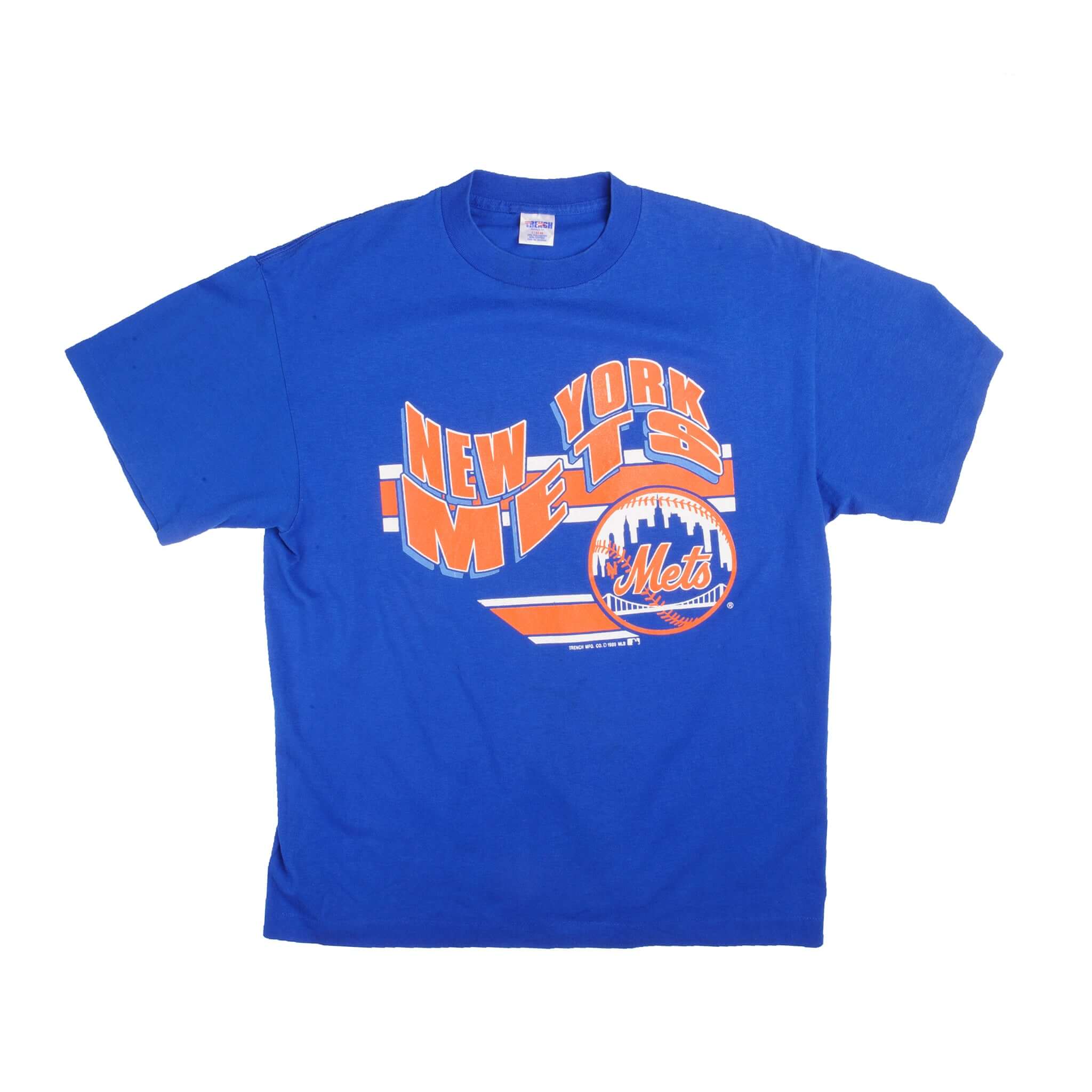 VINTAGE MLB NEW YORK METS TEE SHIRT 1989 SIZE LARGE MADE IN USA