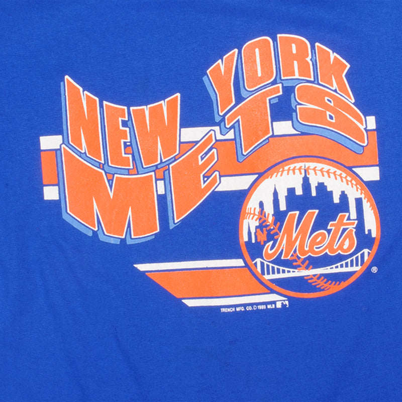 VINTAGE MLB NEW YORK METS TEE SHIRT 1989 SIZE LARGE MADE IN USA