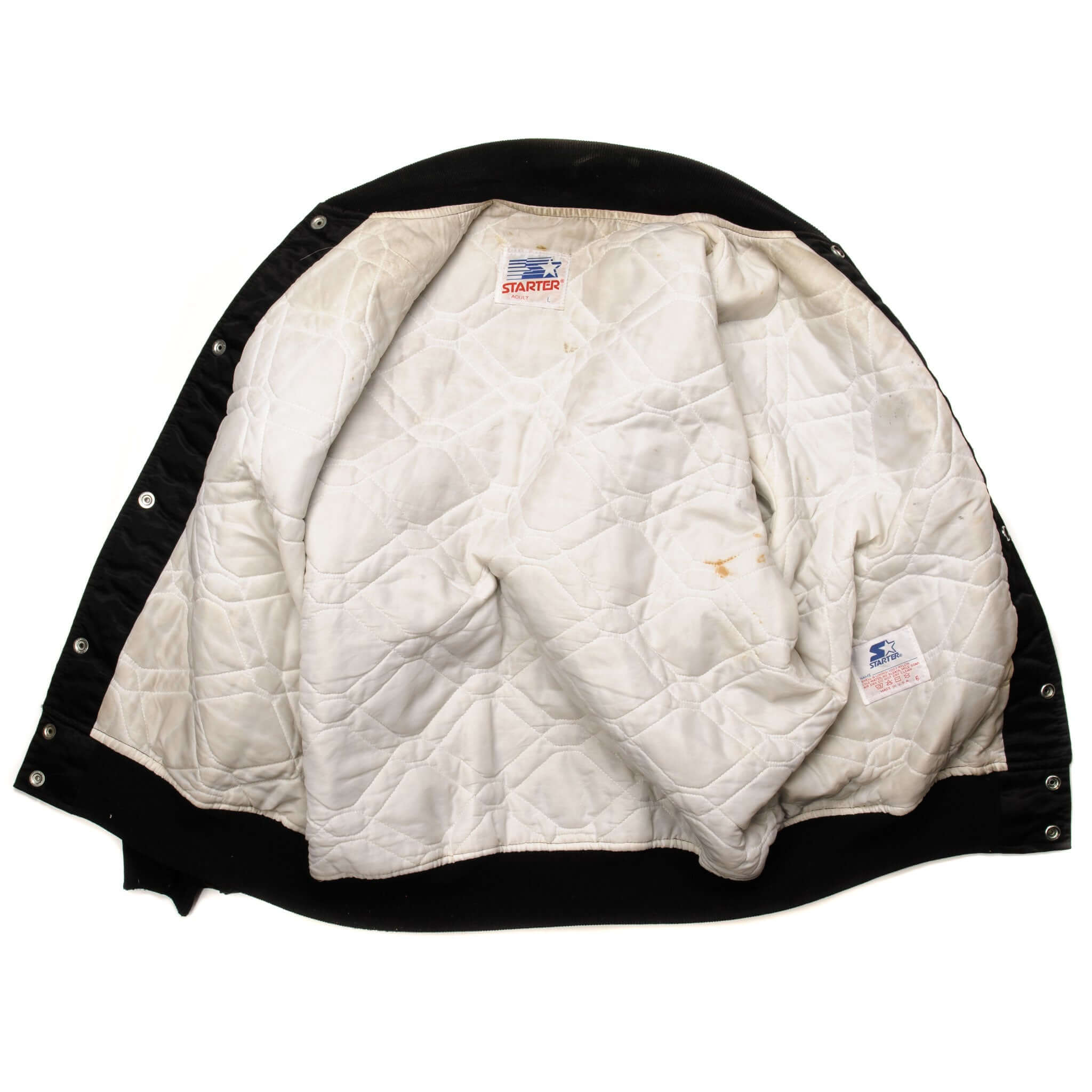 VINTAGE STARTER NFL RAIDERS JACKET SIZE LARGE MADE IN USA