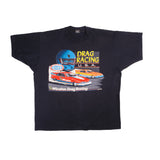 Vintage Nascar Drag Racing USA Winston Tee Shirt 1990s Size XL With Single Stitch Sleeves. Made In USA