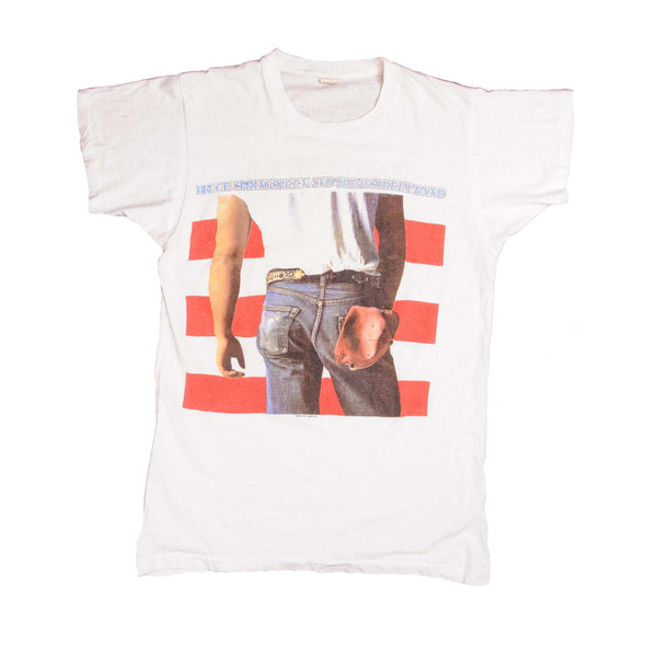Vintage Bruce Springsteen And The E Street Band Born In USA World Tour 84-85 Tee Shirt Size Small. Made In USA.