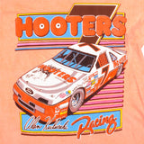 Vintage Nascar Alan Kulwicki Hooters Race Team Tee Shirt 1990s Size M With Single Stitch Sleeves. Made in USA