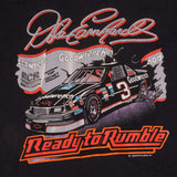 Vintage Nascar Dale Earnhardt Ready To Rumble Tee Shirt 1989 Size L With Single Stitch Sleeves.