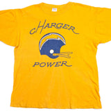 復古 CHAMPION CHARGER POWER T 卹 1969-1980 年代初中號美國製造