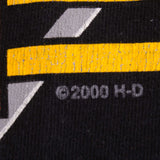 Vintage Black Harley Davidson 60th Anniversary Black Hills Rally Sturgis 2000  T Shirt Size XLarge Made In USA.