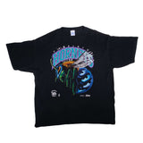 Vintage NBA Charlotte Hornets Tee Shirt 1992 Size XXL With Single Stitch Sleeves. Made In USA