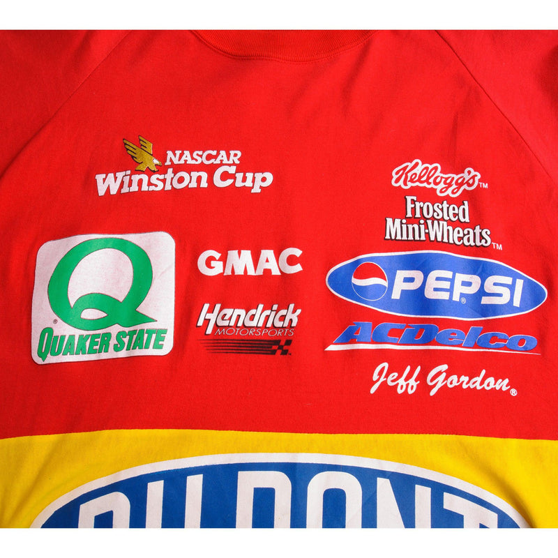 Vintage Rainbow Nascar Winston Cup 24 Tee Shirt 1990s Size XLarge Made In USA