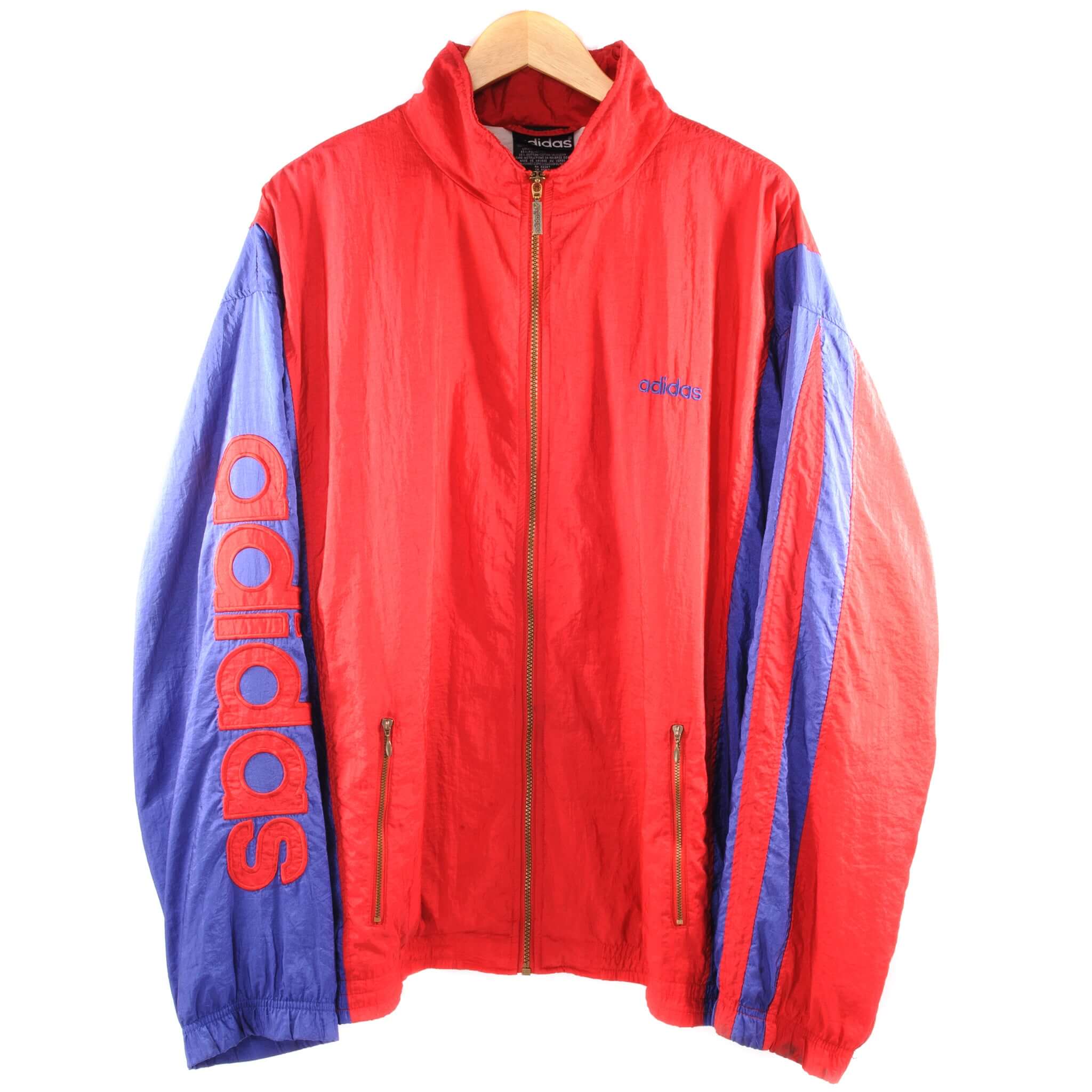 Vintage Adidas Windbreaker Nylon Jacket Size XL.