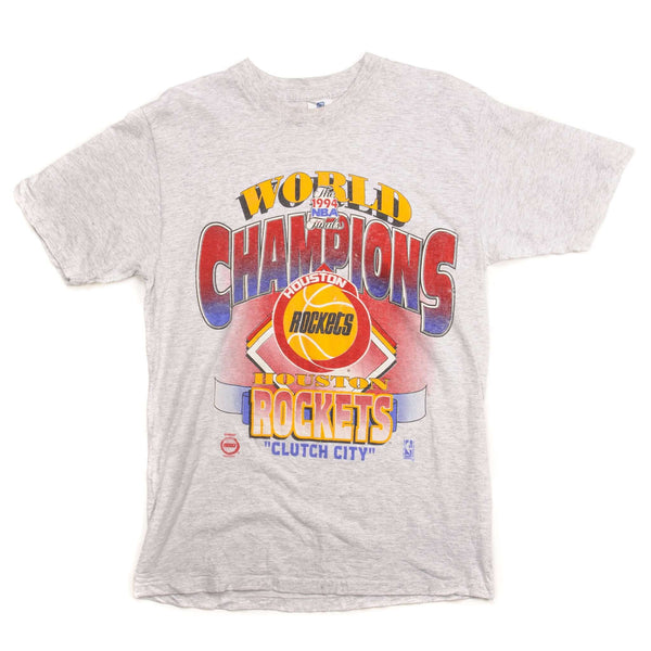 VINTAGE NBA HOUSTON ROCKETS WORLD CHAMPIONS TEE SHIRT 1994 SIZE MEDIUM MADE IN USA