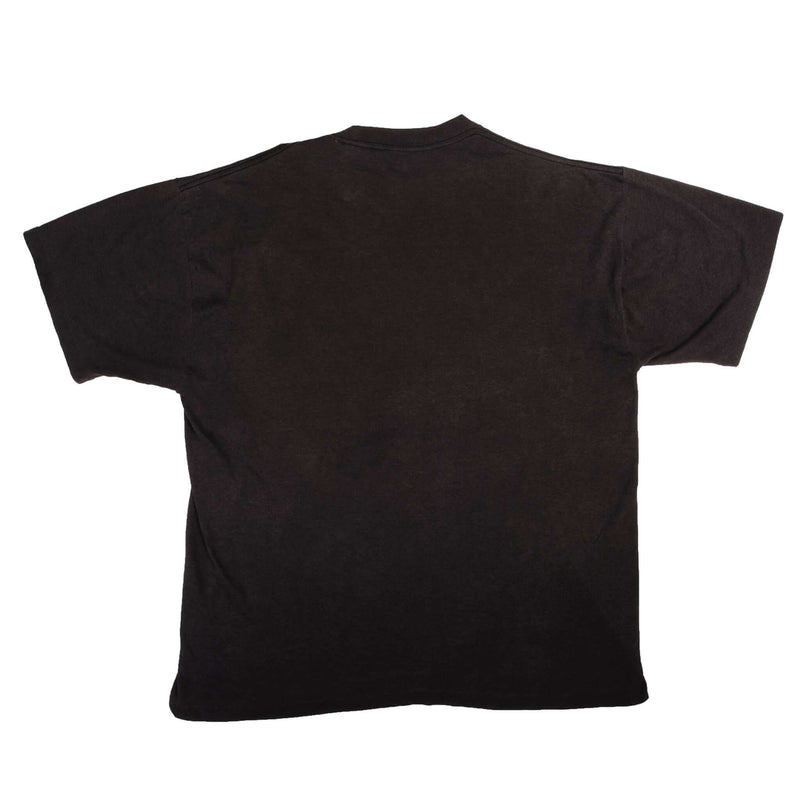 Vintage Nascar Dale Earnhardt Black Velvet Tee Shirt 1992 Size XLarge With Single Stitch Sleeves. Made In USA   