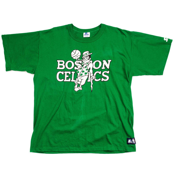 VINTAGE STARTER NBA BOSTON CELTICS TEE SHIRT SIZE XL MADE IN USA